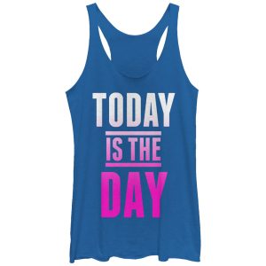 Women_s CHIN UP Today is the Day Racerback Tank Top