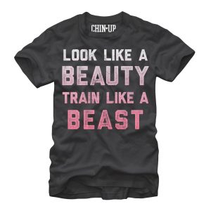 Women_s CHIN UP Train Like a Beast Boyfriend Tee