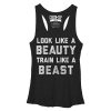 Women_s CHIN UP Train Like a Beast Racerback Tank Top