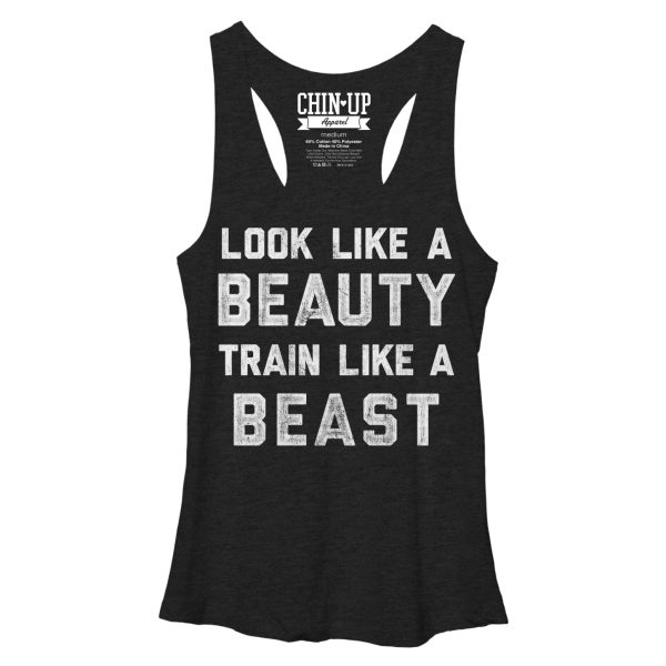 Women_s CHIN UP Train Like a Beast Racerback Tank Top