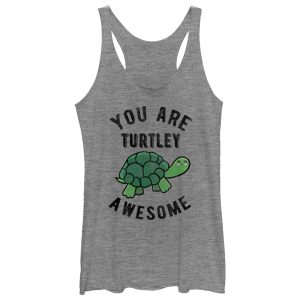 Women_s CHIN UP Turtley Awesome Racerback Tank Top