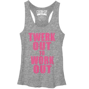 Women_s CHIN UP Twerk Out Racerback Tank Top