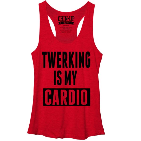 Women_s CHIN UP Twerking is my Cardio Racerback Tank Top