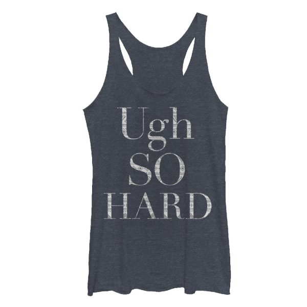 Women_s CHIN UP Ugh So Hard Racerback Tank Top