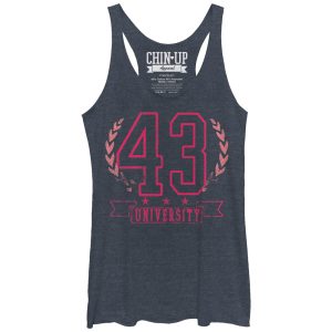 Women_s CHIN UP University 43 Racerback Tank Top