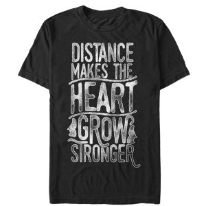 Women_s CHIN UP Valentine Distance Makes Heart Stronger Boyfriend Tee