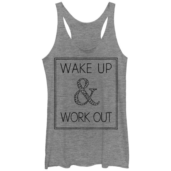 Women_s CHIN UP Wake Up and Work Out Racerback Tank Top