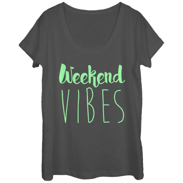 Women_s CHIN UP Weekend Vibes Scoop Neck