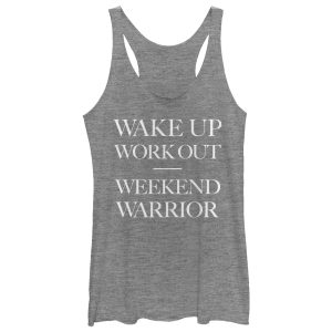 Women_s CHIN UP Weekend Warrior Racerback Tank Top