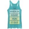 Women_s CHIN UP When In Doubt Run It Out Racerback Tank Top