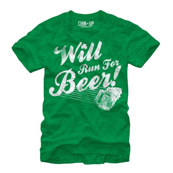 Women_s CHIN UP Will Run For Beer Boyfriend Tee