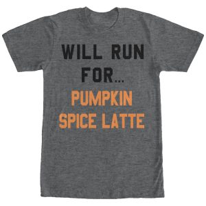 Women_s CHIN UP Will Run for Pumpkin Spice Latte Boyfriend Tee