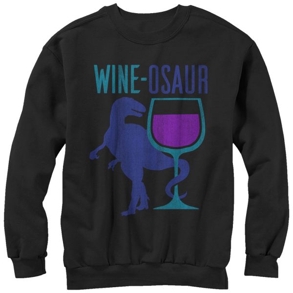 Women_s CHIN UP Wine Dinosaur Sweatshirt