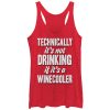 Women_s CHIN UP Winecooler Drinking Racerback Tank Top