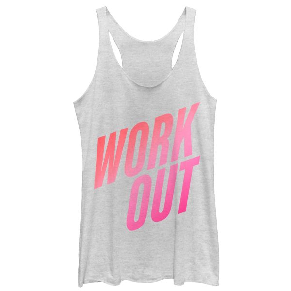 Women_s CHIN UP Work Out Fade Racerback Tank Top