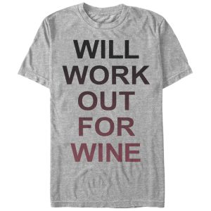 Women_s CHIN UP Work Out For Wine Boyfriend Tee