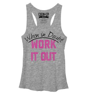 Women_s CHIN UP Work it Out Racerback Tank Top