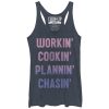 Women_s CHIN UP Working Cooking Planning Chasing Racerback Tank Top