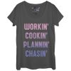 Women_s CHIN UP Working Cooking Planning Chasing Scoop Neck