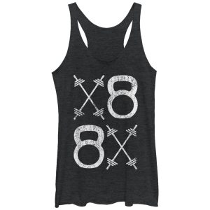 Women_s CHIN UP XO Kettlebells and Barbells Racerback Tank Top