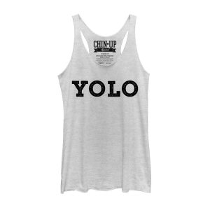 Women_s CHIN UP YOLO Racerback Tank Top