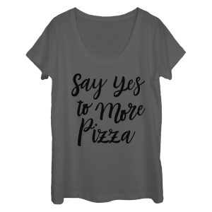 Women_s CHIN UP Yes to Pizza Scoop Neck