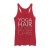 Women_s CHIN UP Yoga Hair Don_t Care Racerback Tank Top