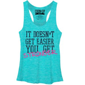 Women_s CHIN UP You Get Stronger Racerback Tank Top