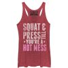 Women_s CHIN UP You_re a Hot Mess Racerback Tank Top