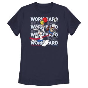 Women_s Looney Tunes Work Hard Crew T-Shirt