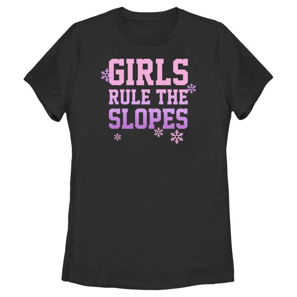 Women_s Lost Gods Girls Rule the Slopes T-Shirt