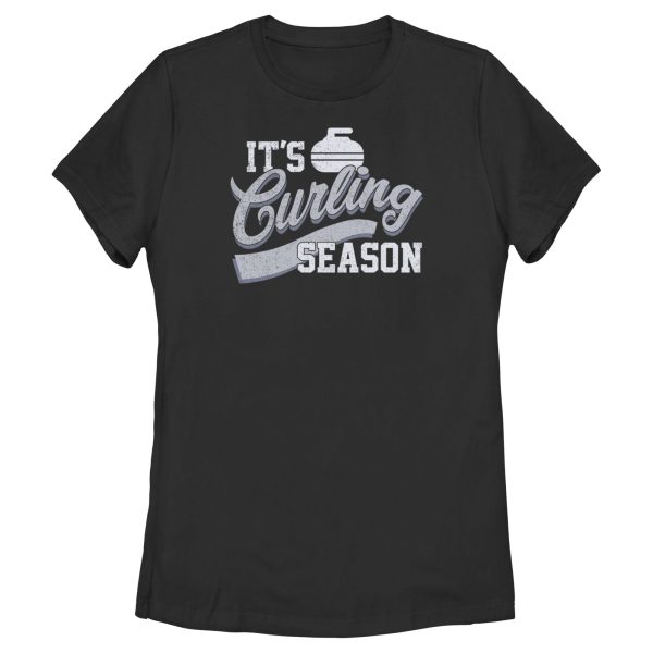 Women_s Lost Gods It’s Curling Season T-Shirt