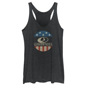 Women_s Mossy Oak American Flag Circle Logo Racerback Tank Top