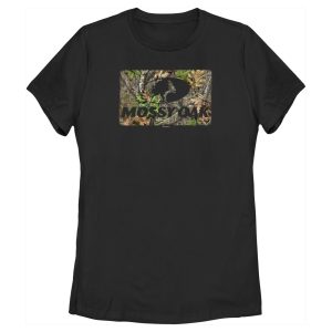 Women_s Mossy Oak Black In the Woods Logo T-Shirt