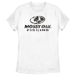 Women_s Mossy Oak Black Water Fishing Logo T-Shirt