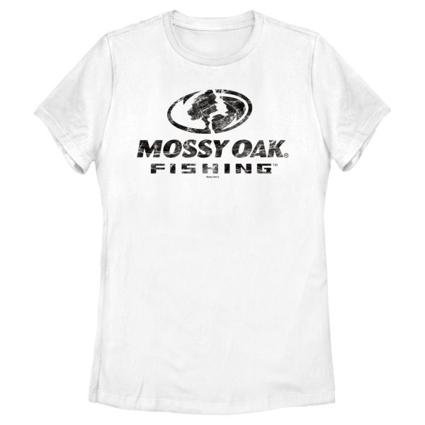 Women_s Mossy Oak Black Water Fishing Logo T-Shirt