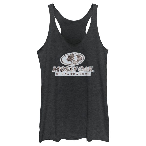 Women_s Mossy Oak Fishing Bold Logo Racerback Tank Top