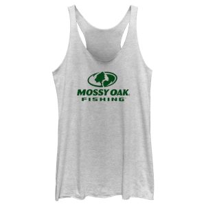 Women_s Mossy Oak Fishing Logo Racerback Tank Top