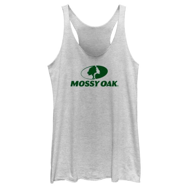 Women_s Mossy Oak Forest Green Classic Logo Racerback Tank Top