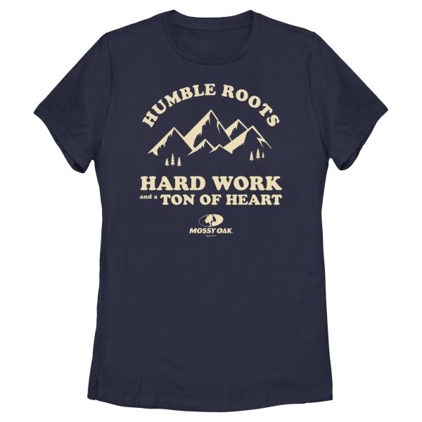 Women_s Mossy Oak Humble Roots Hard Work and a Ton of Heart T-Shirt