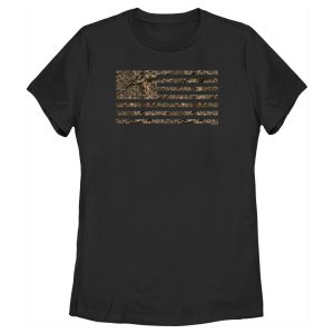 Women_s Mossy Oak In the Woods Flag T-Shirt