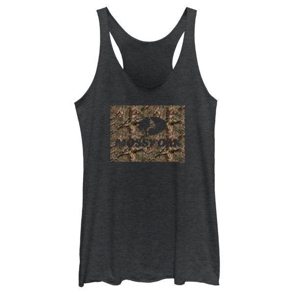 Women_s Mossy Oak In the Woods Logo Racerback Tank Top