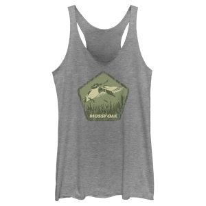 Women_s Mossy Oak Mallard Green Badge Racerback Tank Top