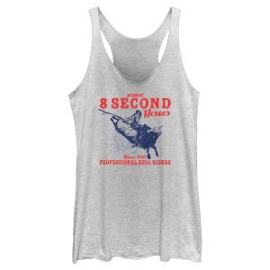 Women_s Professional Bull Riders 8 Second Heroes Racerback Tank Top