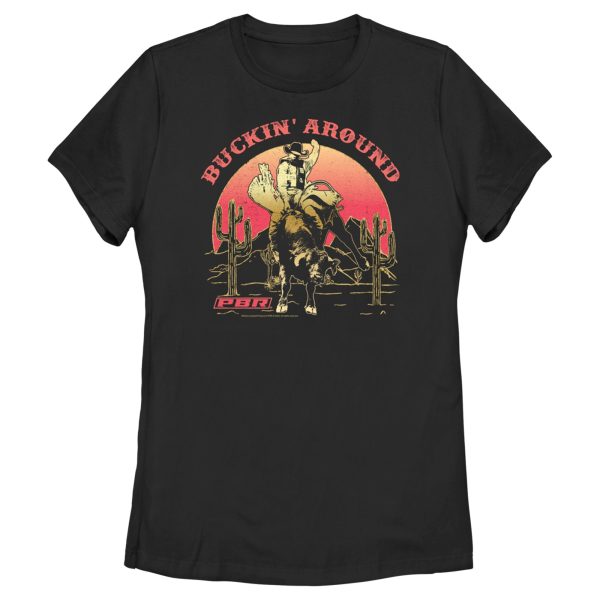 Women_s Professional Bull Riders Buckin_ Around T-Shirt