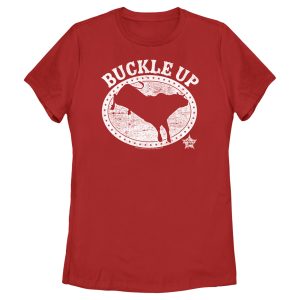 Women_s Professional Bull Riders Buckle Up T-Shirt