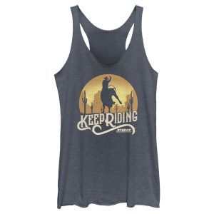 Women_s Professional Bull Riders Keep Riding Racerback Tank Top