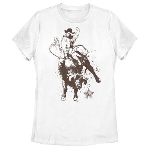 Women_s Professional Bull Riders Ride the Line Sketch T-Shirt