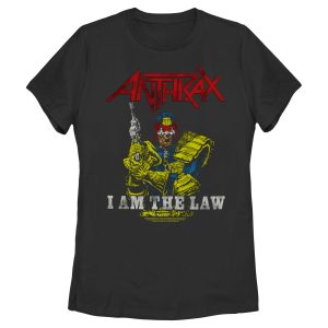 Women’s Anthrax Distressed I Am The Law T-Shirt