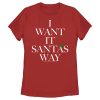 Women’s Backstreet Boys I Want It Santa’s Way T-Shirt